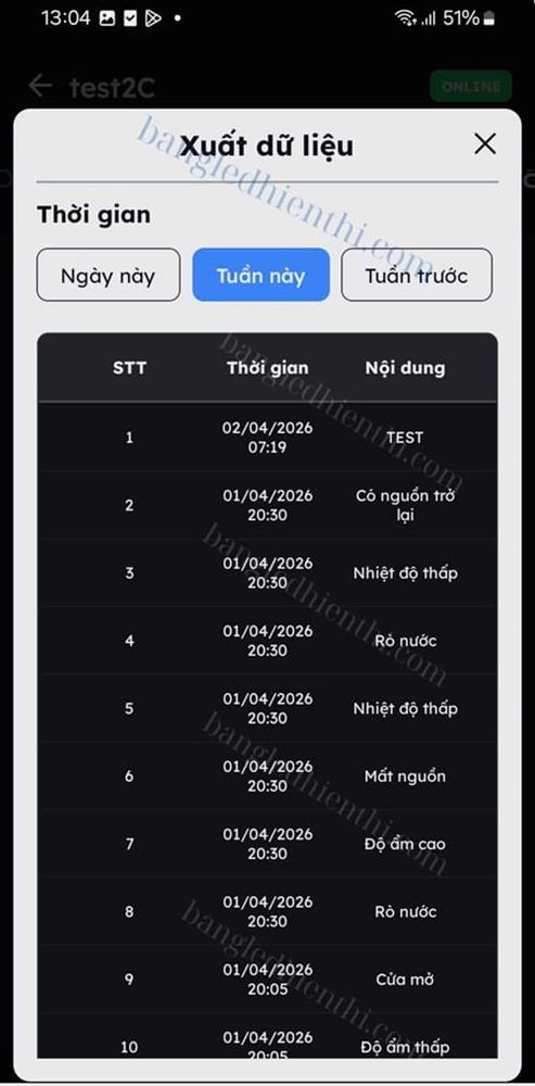 Xuất dữ liệu file Excel